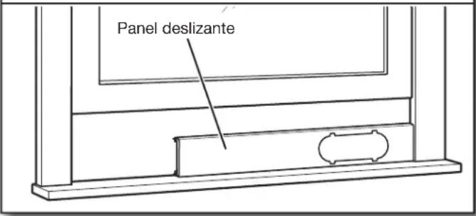 AMANA AMAP101AB-2 - Instalación del panel deslizante para ventana - 1
