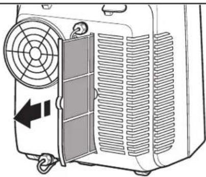 AMANA AMAP101AB-2 - Removing the Lower Air Filter - 1