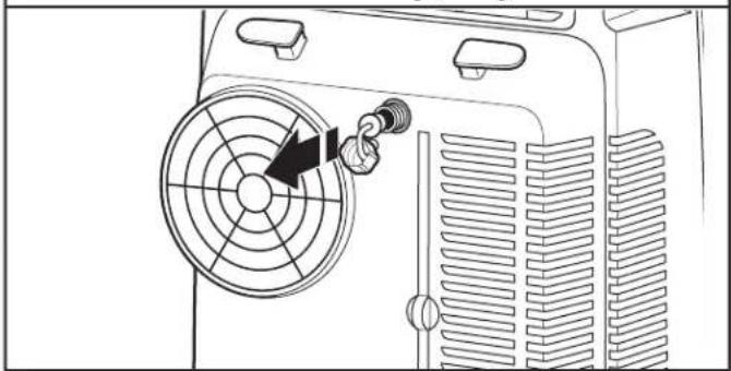 AMANA AMAP101AB-2 - Remove drain fitting plug - 1
