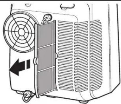 AMANA AMAP121AD-2 - Retirer le filtre à air inférieur - 1