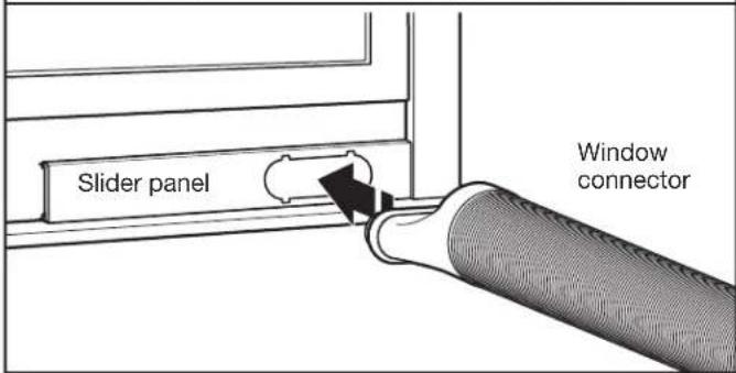 AMANA AMAP121AD-2 - Attach vent hose to slider panel - 1