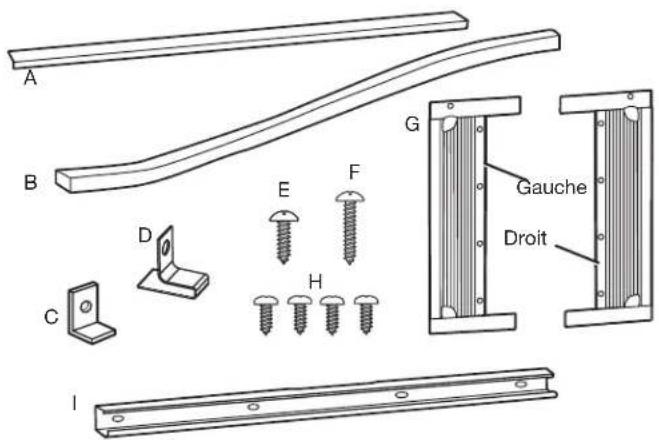 AMANA AMAP242CW - Pièces fournies : Modèles à 6 000-12 000 BTU - 1