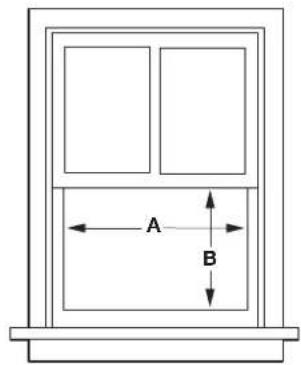 AMANA AMAP242CW - Window Opening Measurements - 1