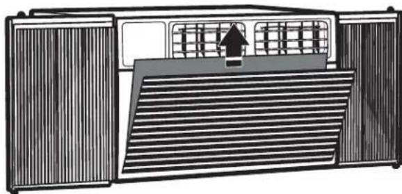 AMANA AMAP242CW - Removing the air filter - 1