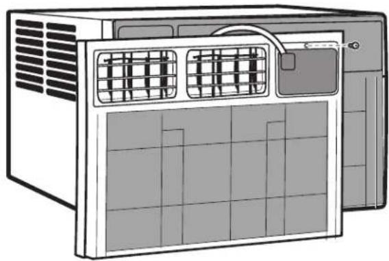 AMANA AMAP242CW - Retire tornillo del panel de control - 1