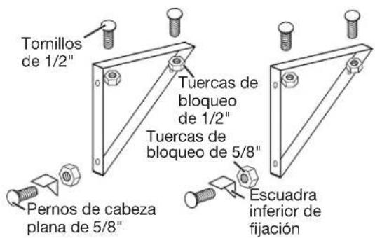 AMANA AMAP242CW - Ensamble los soportes - 1