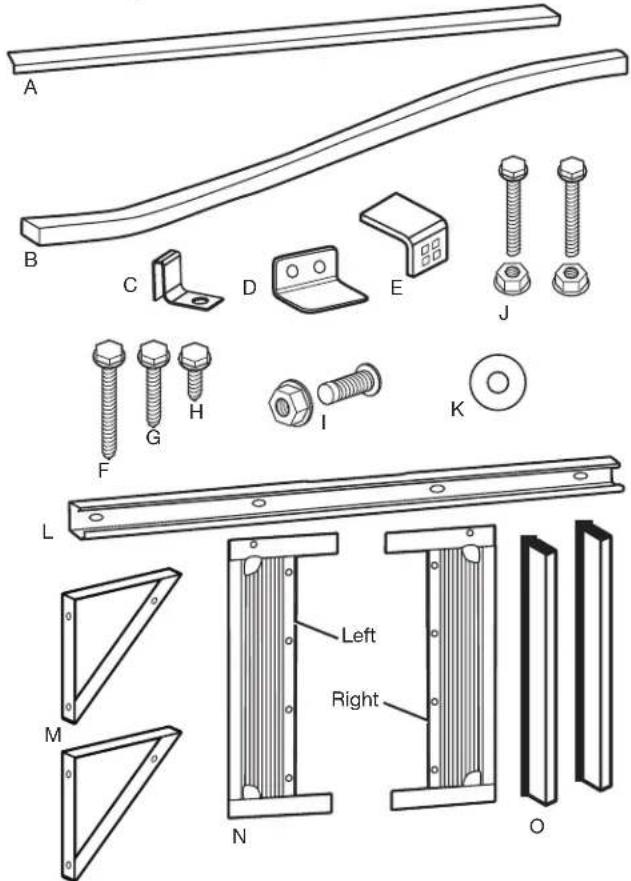 AMANA AMAP242CW - Parts Supplied—15,000-24,000 BTU Models - 1