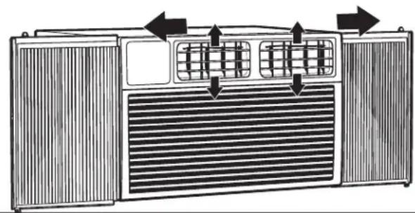 AMANA AMAP242CW - Cómo cambiar la dirección del aire - 1
