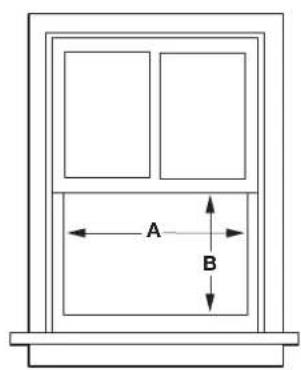 AMANA AMAP242CW - Requisitos de ubicación— Instalación en una ventana - 1