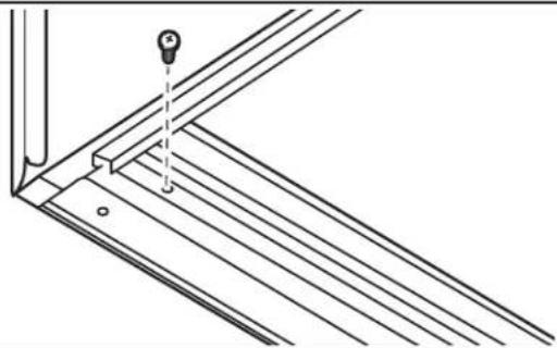 AMANA AMAP242CW - Secure bottom channel to frame - 1