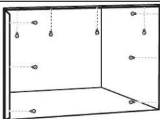 AMANA AMAP242CW - Fixer l'armoire et installer le châssis - 1