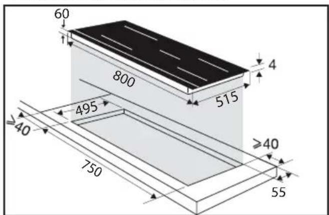 BRANDT BPI384BH - Encastrement - 1