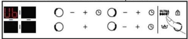 BRANDT BPI164DUB - + / - Power setting - 4