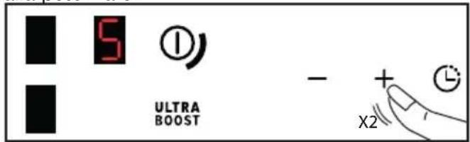 BRANDT BPI1621UB - + / - Regolazione della potenza - 2