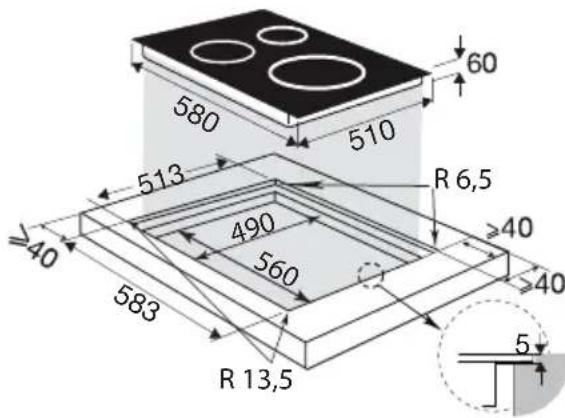 BRANDT BPI1639KX - ENCLOSURE - 6
