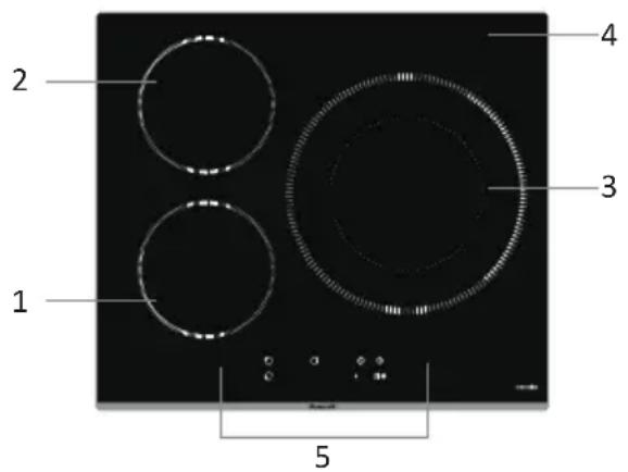 BRANDT BPI6390B - Top View - 1