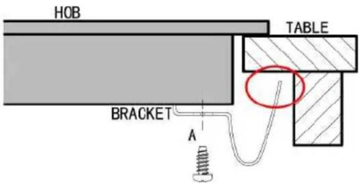 BRANDT BPI6390B - Adjusting the bracket position - 2