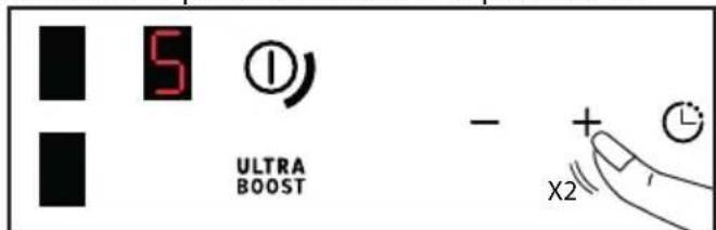 BRANDT BPI2638KUB - + / - AJUSTE DE LA POTENCIA - 2