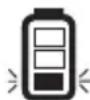 DEWALT DCLE14301 - Visualizzazione dell'indicatore di livello della batteria (Fig. A, C) - 5