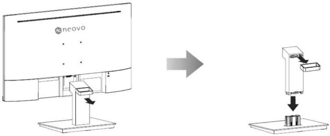 AG Neovo LA-2403 - Enlevez le support de la base. - 1