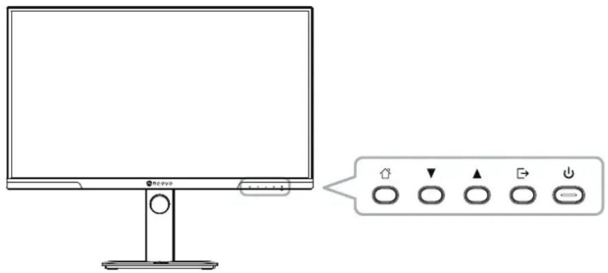 AG Neovo DW2702 - Panneau de contrôle - 1