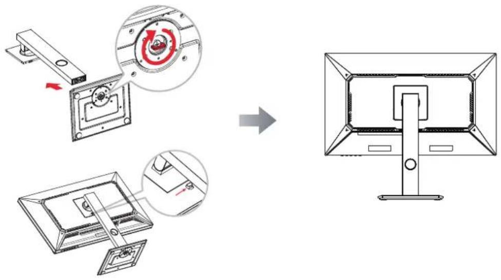 AG Neovo DW2702 - Installation du support - 1