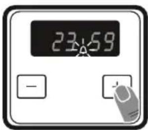 BRANDT BOH1222X - Einstellen der Alarmzeit - 2