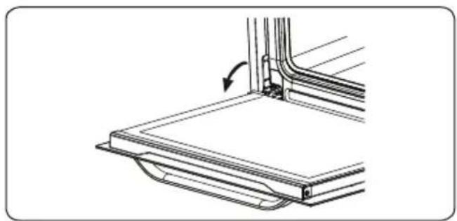 BRANDT BOH1222X - Ausbauen der Backofentür - 1