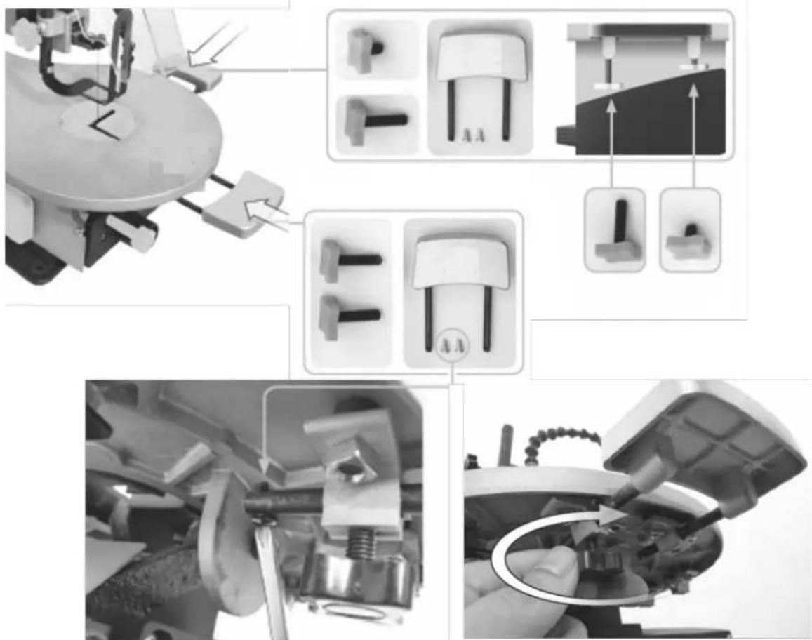 Holzmann DKS2 1PRO - Protecteur de lame et dispositif de fixation: - 2