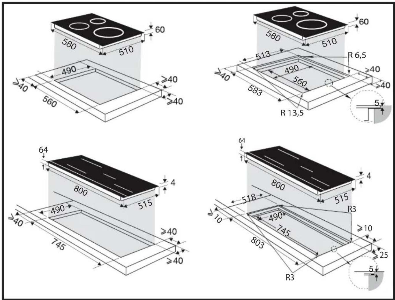 BRANDT BPI164HUB - INDBYGNING I K∅KKENBORDPLADEN - 2