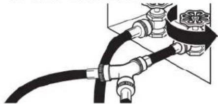 MAYTAG MED7020RF - Attach long hose to "Y" connector and tighten couplings - 3