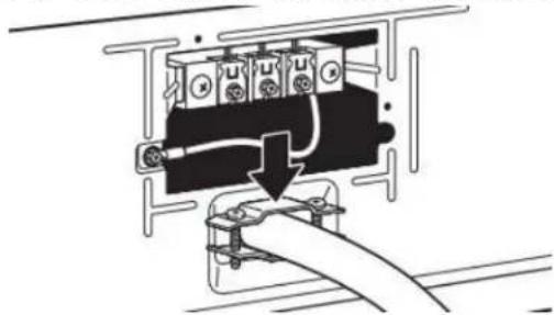 MAYTAG MED7020RF - Fixer le serre-câbles du câble d'alimentation - 1
