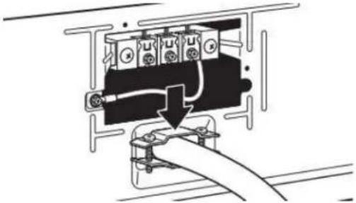 MAYTAG MED7020RF - Attach power supply cord to strain relief - 1