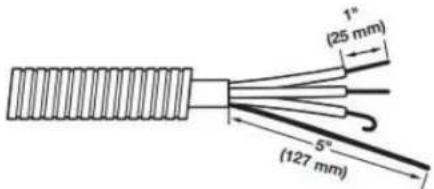 MAYTAG MED7020RF - Prepare your 4-wire cable for direct connection - 1