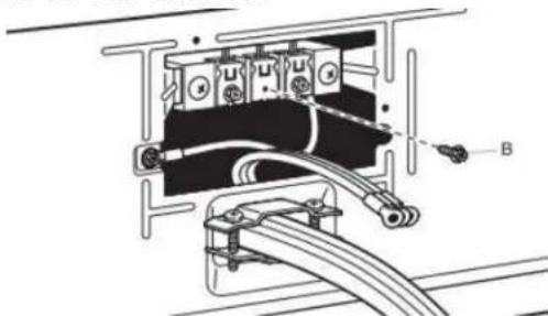 MAYTAG MED7020RF - Raccordement du câble d'alimentation à 3 fils - 4