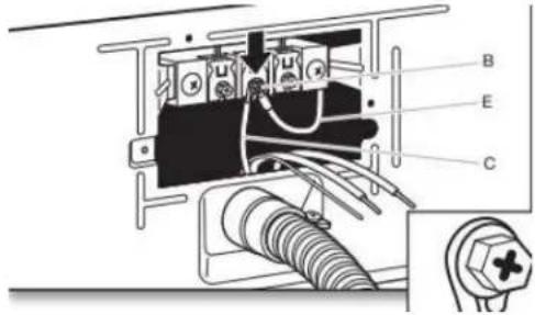 MAYTAG MED7020RW - Connect neutral bond wire and neutral wire - 1