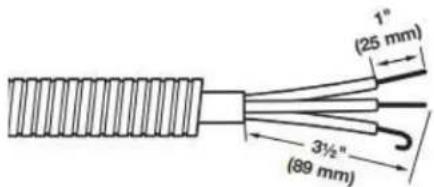 MAYTAG MED7020RW - Prepare your 3-wire cable for direct connection - 1