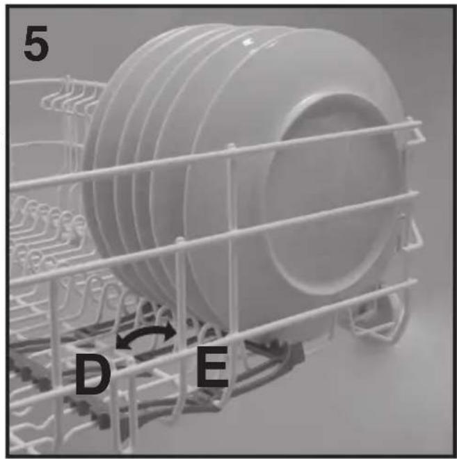 HAIER BF 4D620B - Using the lower basket - 3