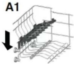 HAIER BF 4D620B - Using the upper basket - 2