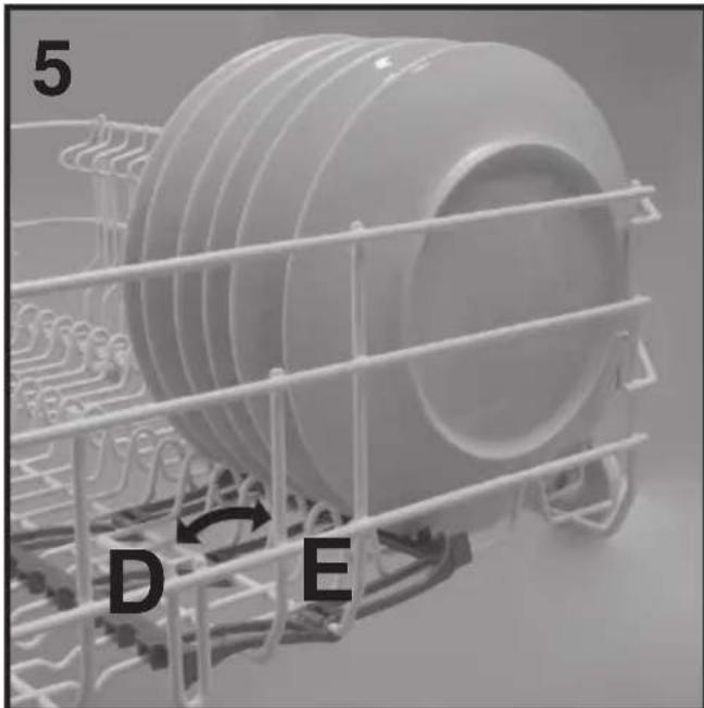 HAIER BF 4D620B - Utilizzo del cesto inferiore - 3