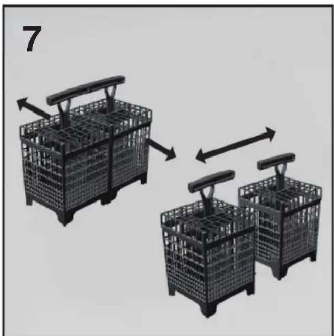 HAIER BF 4D620B - Cutlery basket (fig.7) - 1