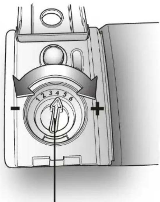 HAIER BF 4D620B - Réglage de dosage du produit de rinçage de 1 à 6 - 4