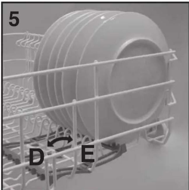 HAIER BF 4D620B - Beladen des unteren Geschirrkorbes - 3