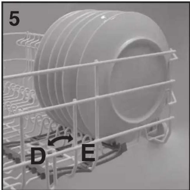 HAIER BF 4D620B - Utilisation du panier inférieur - 3