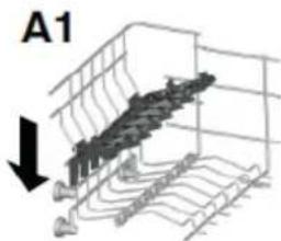 HAIER BF 4D620B - Utilisation du panier supérieur - 2