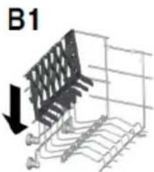 HAIER BF 4D620B - Utilisation du panier supérieur - 4