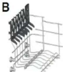 HAIER BF 4D620B - Using the upper basket - 3