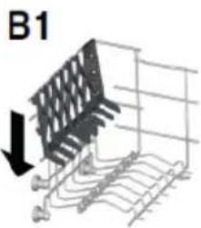 HAIER BF 4D620B - Utilizzo del cesto superiore - 4