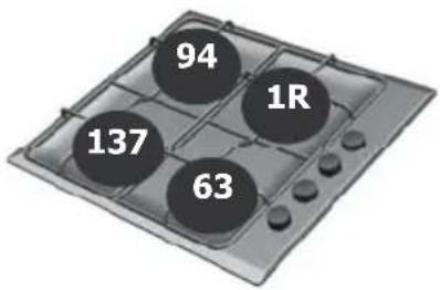 BRANDT BPE6410X - Four-burner gas model \* - 1