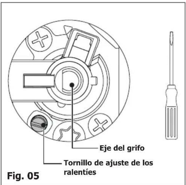 BRANDT BPE6410X - Regule los ralenties de los grifos: - 2